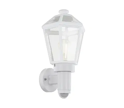 Záhradné lampy Eglo Eglo 97256 - Vonkajšie nástenné svietidlo so senzorom MONSELICE 1xE27/28W/230V 