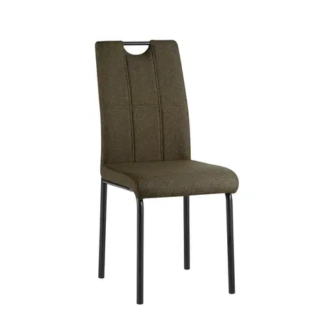 Stoličky Jedálenská stolička, hnedá/kov, JONKA