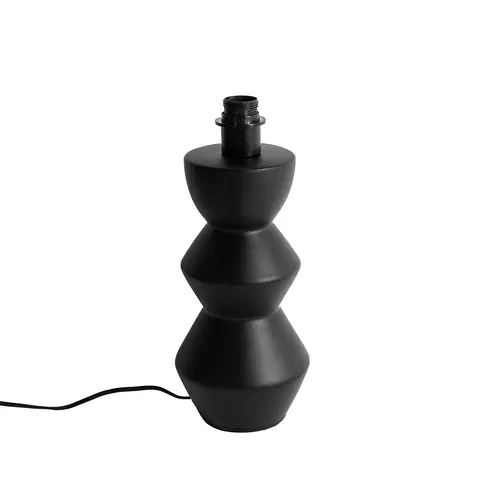 Stolove lampy Dizajnová stolná lampa čierna keramika 16 cm bez tienidla - Alisia