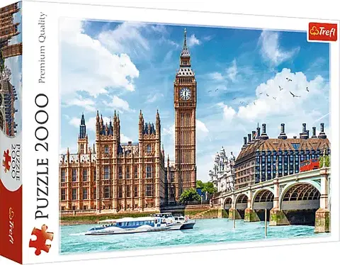 Hračky puzzle TREFL - Puzzle 2000 - Big Ben, Londýn, Anglicko