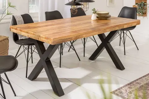 Jedálenské stoly Jedálenský stôl THOR X Dekorhome 160x90x77 cm