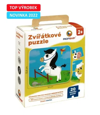Hračky puzzle PROFIBABY -  Puzzle zvieratká 20ks