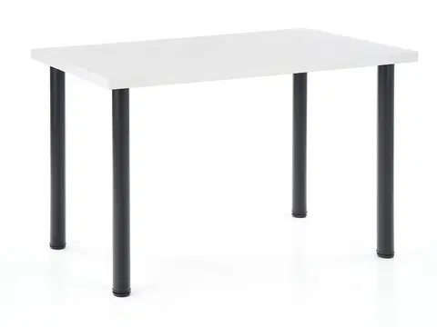 Jedálenské stoly HALMAR Modex 2 120 jedálenský stôl biela / čierna