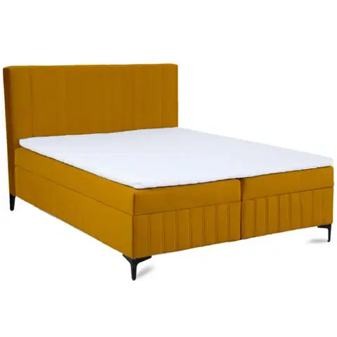 Dvojlôžkové postele Kontinentalne postel Sergio 140x200 Bluvel 68 s topperom