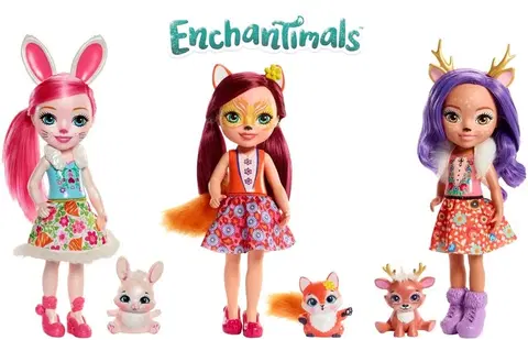 Hračky bábiky MATTEL - Enchantimals Bábika So Zvieratkom Najväčšia, Mix Produktov