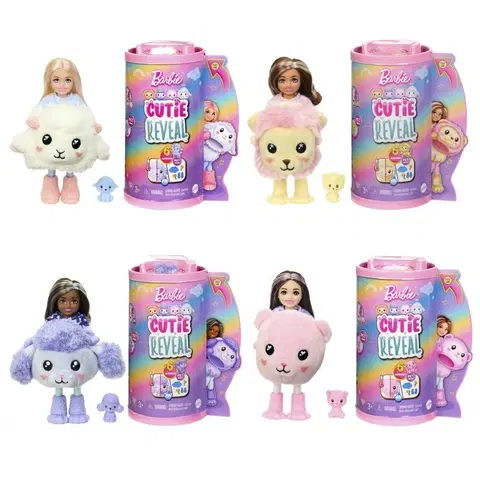 Hračky bábiky MATTEL - Barbie Cutie Reveal Chelsea pastelová edícia, Mix Produktov