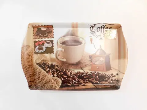 Podnosy a tácky MAKRO - Podnos COFFEE 34x23,5cm
