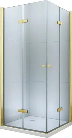 Sprchovacie kúty MEXEN/S - Lima Duo sprchovací kút 100 x 100, transparent, zlato 856-100-100-50-00-02