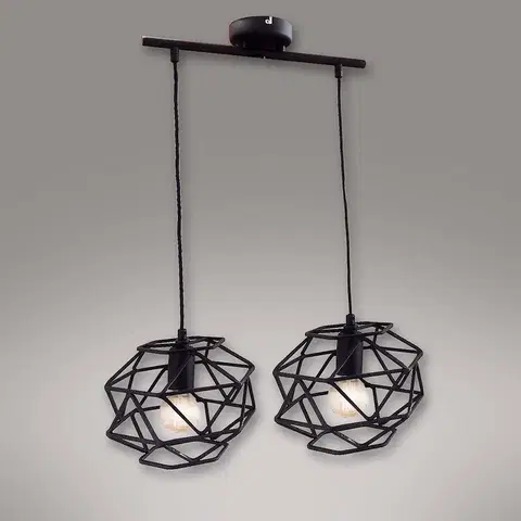 Moderné lampy do obývačky Lampa Cage 2700/Z-B-2 LW2