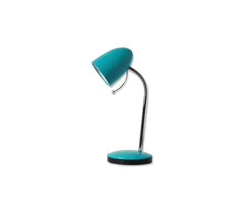 Lampy  B.V.  - Stolná lampa 1xE27/36W/230V modrá/chróm 
