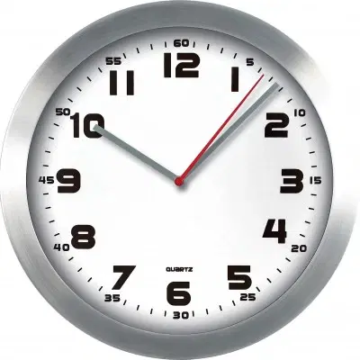 Hodiny Nástenné hodiny MPM, 2482.7000 - strieborná/biela, 30cm