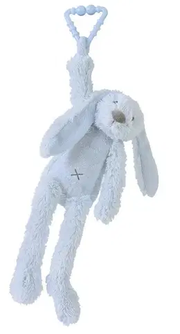 Plyšové hračky HAPPY HORSE - králik Richie na zavesenie - Modrý