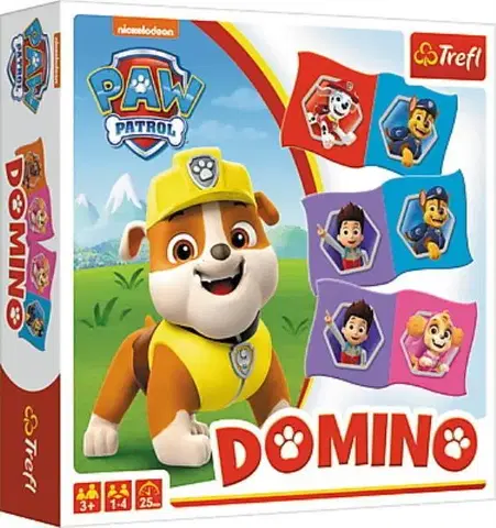 Hračky spoločenské hry pre deti TREFL - Domino Paw Patrol