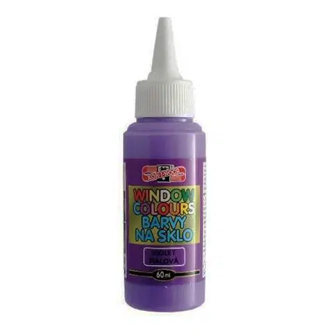 Hračky KOH-I-NOOR - Farba na sklo 60 ml, fialová