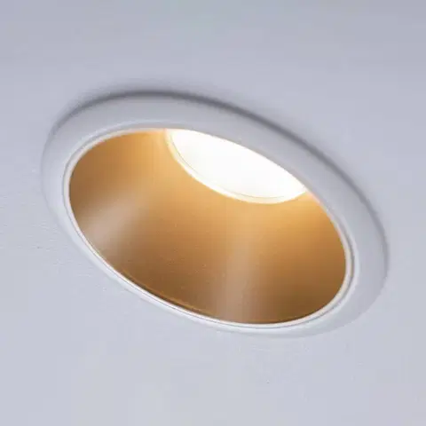 Zapustené svietidlá Paulmann Paulmann Cole bodové LED, zlato-biele