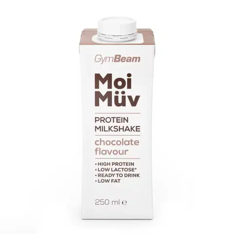 Proteínové RTD nápoje GymBeam MoiMüv Protein Milkshake 18 x 250 ml vanilka