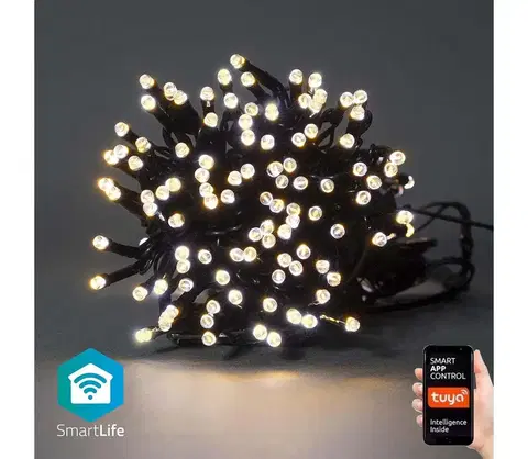 Vianočné osvetlenie  SmartLife LED Wi-Fi Teplá biela 200 LED 20 m Android / IOS WIFILX01W200