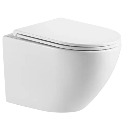 Záchody INVENA - Závesná WC misa LIMNOS, vrátane soft/close sedátka CE-93-001-L
