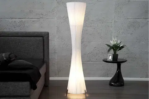 Stojace lampy LuxD 17057 Stojanová lampa SPIRAL XXL biela Stojanové svietidlo