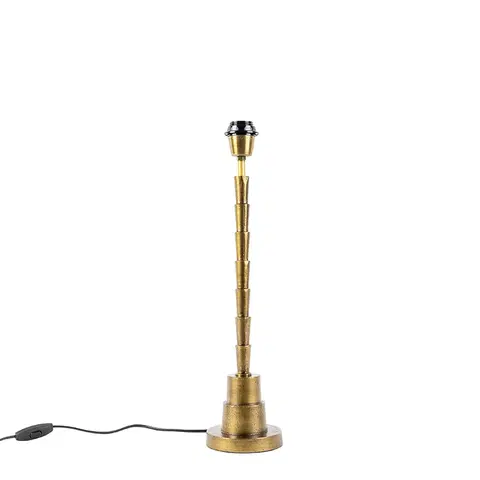 Stolove lampy Stolná lampa v štýle art deco bronzová bez tienidla - Pisos