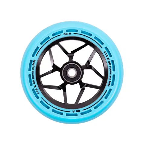 Komponenty na kolobežky Kolieska LMT L Wheel 115 mm s ABEC 9 ložiskami čierno-modrá