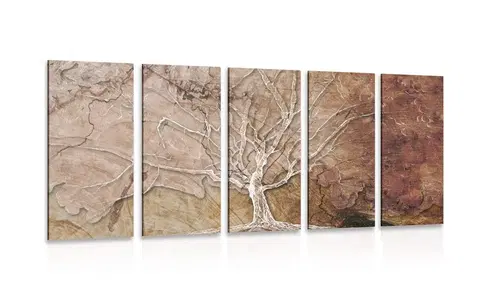 Obrazy stromy a listy 5-dielny obraz  koruna stromu