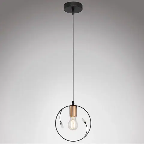 Moderné lampy do obývačky Luster 15346-1 BLACK LW1
