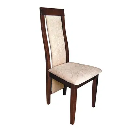 Jedálenské stoličky PYKA Lido jedálenská stolička drevo D11 / krémový vzor