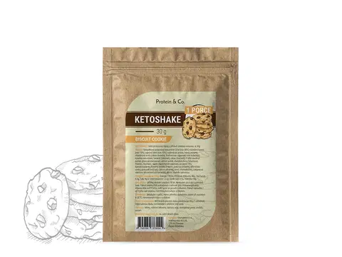 Ketodiéta Protein & Co. Ketoshake – 1 porcia 30 g Zvoľ príchuť: Biscuit cookie