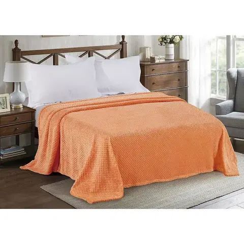Jednofarebné deky Deka Domi Pg 007 160X210 oranžová