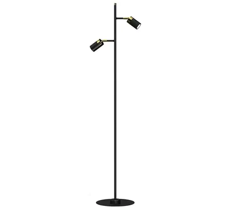 Lampy  Stojacia lampa JOKER 2xGU10/25W/230V čierna/zlatá 