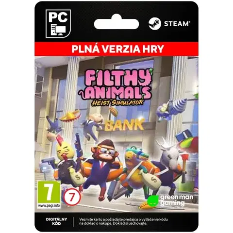 Hry na PC Filthy Animals: Heist Simulator [Steam]