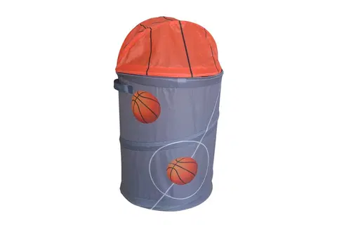 Boxy na hračky WIKY - Kôš na hračky basketbal 35x35x60cm