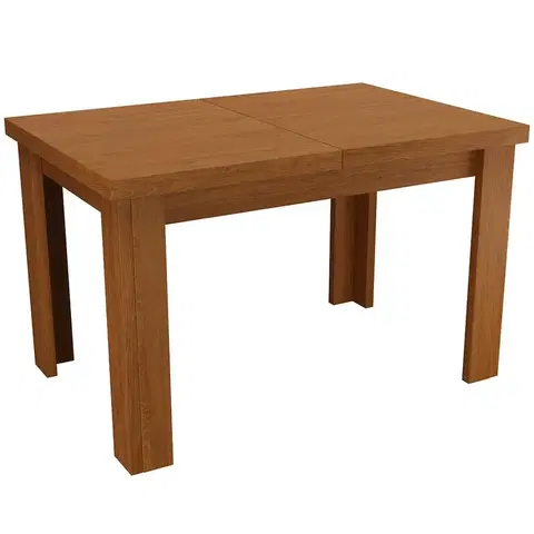 Jedálenské stoly Rozkladací stôl 120/160x80cm jasan svetlý