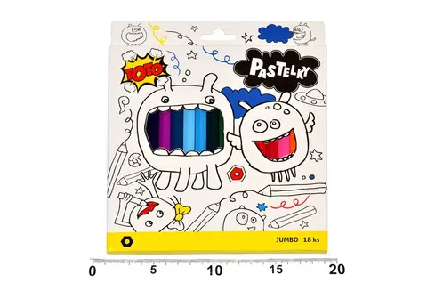 Hračky TOTO - Pastelky Jumbo 18 ks