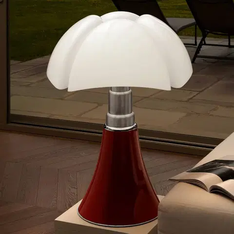 Stolové lampy Martinelli Luce Martinelli Luce Pipistrello – stolná lampa červená