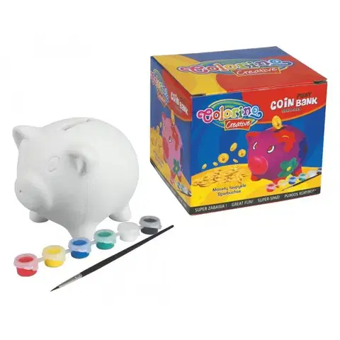 Kreatívne a výtvarné hračky PATIO - Colorino pokladnička prasiatko