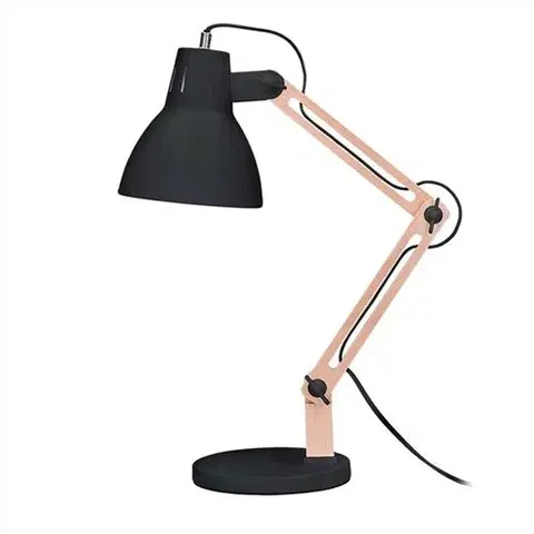 Stolové lampy Solight WO57-B Stolná lampa Falun, čierna