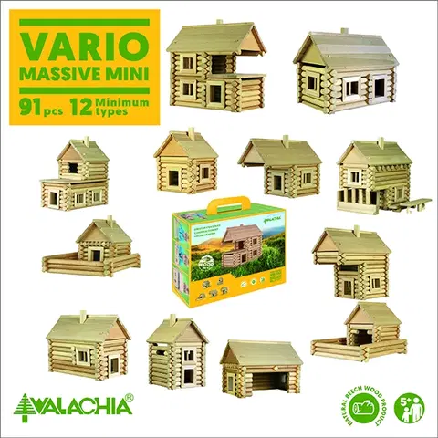 Hračky stavebnice WALACHIA - Vario Massive Mini 91 Dielov