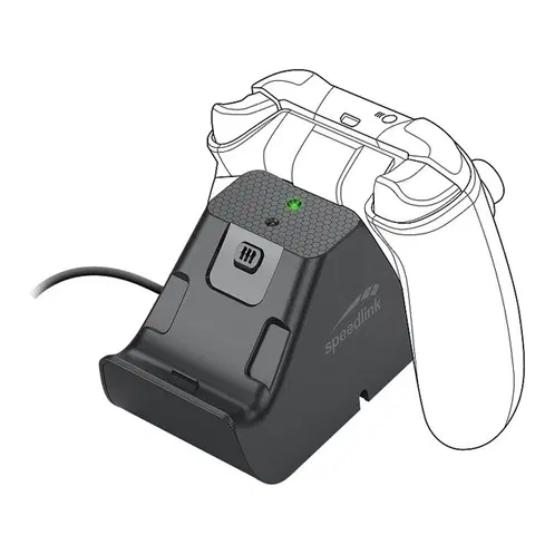 Príslušenstvo k herným konzolám Nabíjačka Speedlink Jazz USB pre Xbox Series X, Xbox One, black SL-260002-BK
