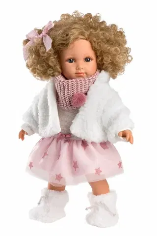Hračky bábiky LLORENS - 53542 ELENA - realistická bábika s mäkkým látkovým telom - 35 cm