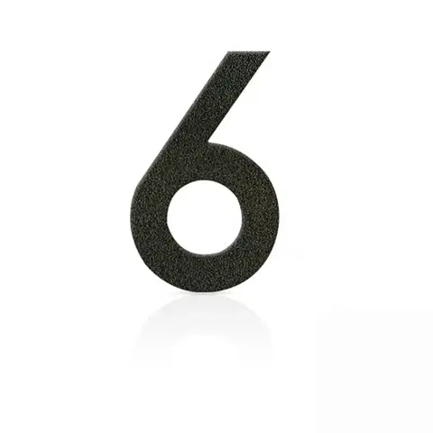 Číslo domu Heibi Čísla z ušľachtilej ocele číslica 6 kávová hnedá