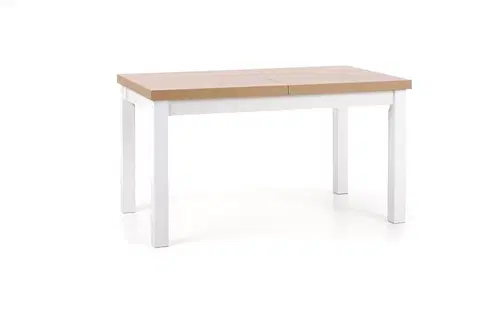 Jedálenské stoly Rozkladací jedálenský stôl TIAGO Halmar Dub sonoma / biela