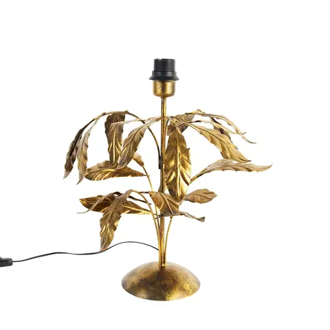 Stolove lampy Vintage stolná lampa starožitná zlatá 40 cm bez tienidla - Linden