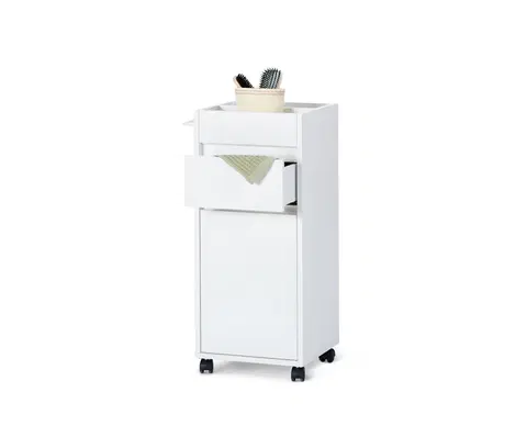 Cabinets & Storage Odkladací vozík do kúpeľne, biely