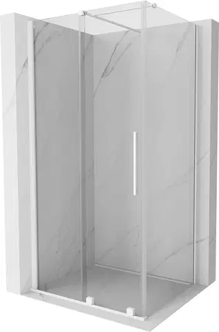 Sprchovacie kúty MEXEN/S - Velár sprchovací kút 110 x 80, transparent, biela 871-110-080-01-20