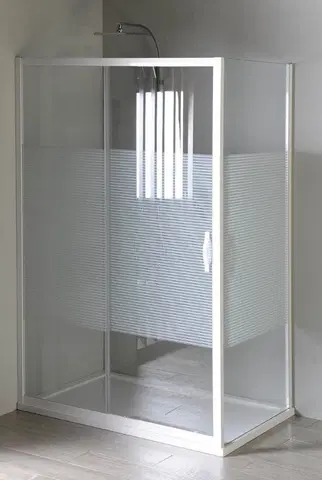 Sprchovacie kúty GELCO - ETERNO bočná stena 800mm, sklo STRIP GE3380