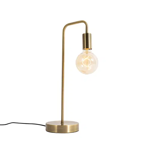 Stolove lampy Moderná stolová lampa bronzová - Facil