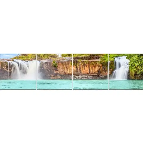 Dekoračné panely Sklenený panel 60/240 Waterfall-2 4-Elem