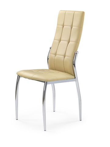 Jedálenské stoličky HALMAR K209 jedálenská stolička béžová / chróm